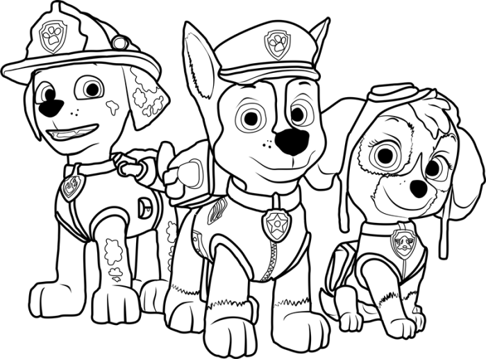 Paw patrol coloring book printable