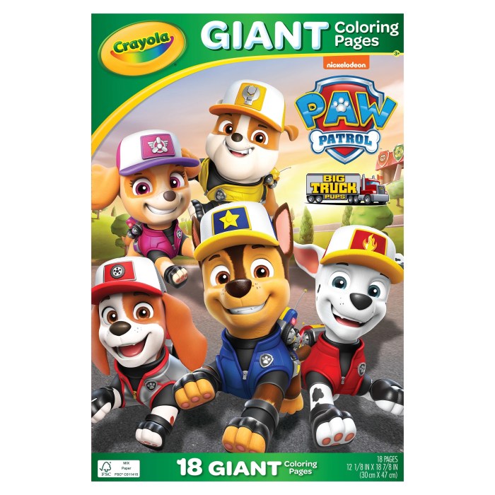 Paw patrol coloring book printable