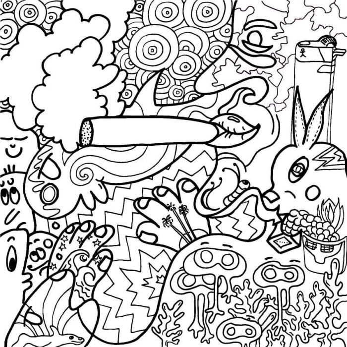 Stoner coloring book pages