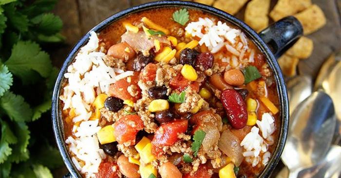 Taco soup recipe with ranch dressing and taco seasoning