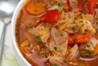 Vegetable soup with cabbage recipe