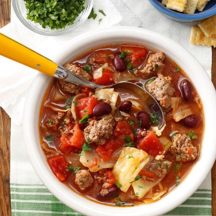 Beef soup recipes with cabbage