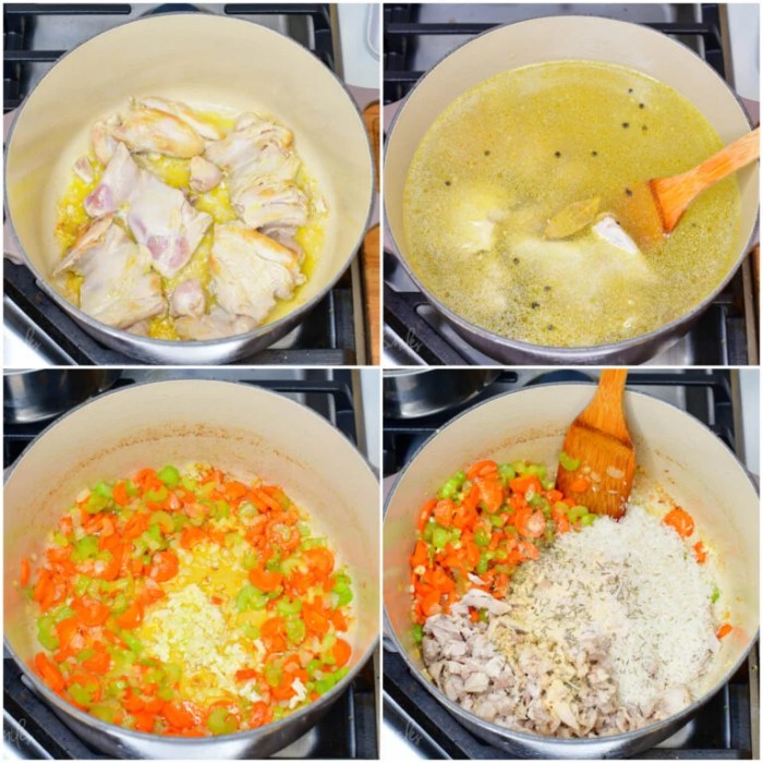 Simple chicken and rice soup recipe