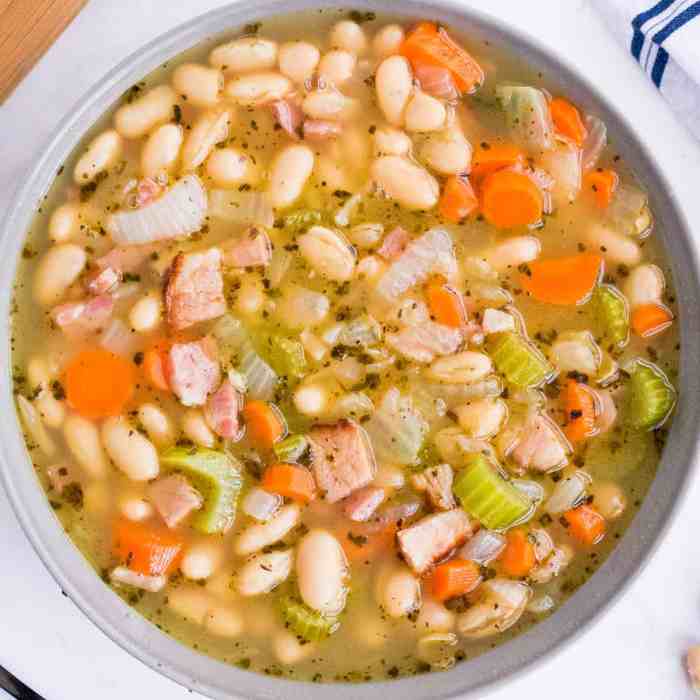 Soup bean 15 ham bowl recipe beans recipes over me cooker slow mix choose board