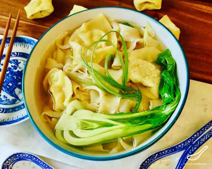 Wonton and noodle soup recipe