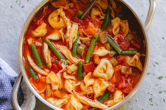 Tortellini and chicken soup recipe