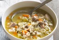 Simple chicken and rice soup recipe