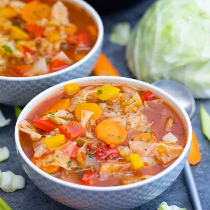 Vegetable soup with cabbage recipe